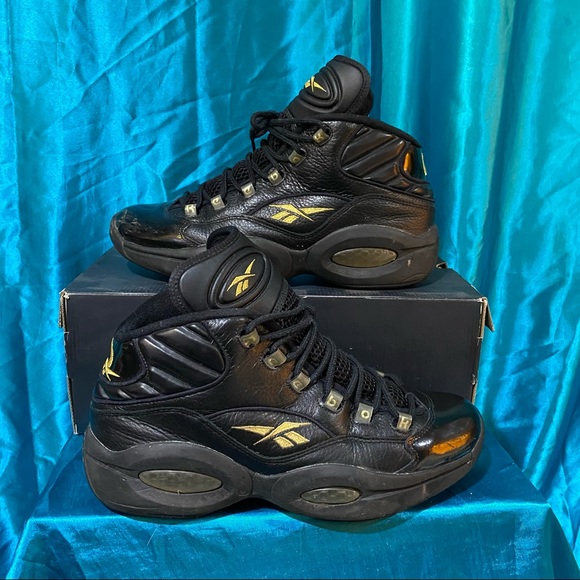 Reebok Other - Reebok Question Retro Black/Gold, Size 11